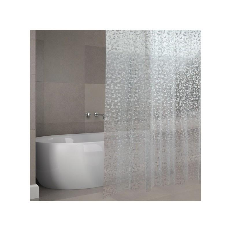 spirella Rideau de douche EVA ODENSE 180x200cm QUALIà PREMIUM Transparent -Anneaux inclus MSV