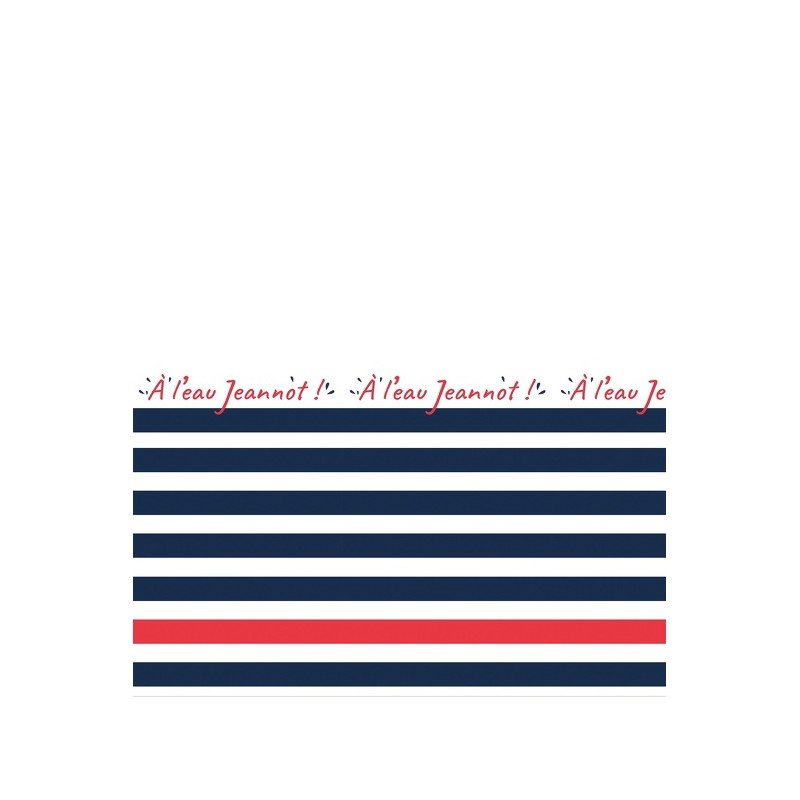 Spirella Rideau De Douche Français Polyester 180x200cm JEANNOT Bleu Blanc & Rouge MSV