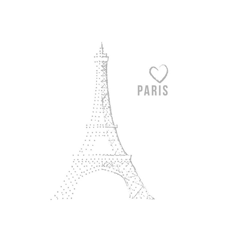 Spirella Rideau De Douche Français Polyester 180x200cm MON AMOUR Motif Argenté MSV