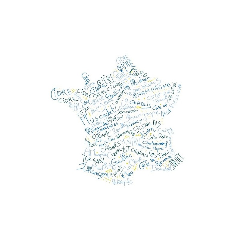 Spirella Rideau De Douche Français Polyester 180x200cm VITIS Bleu & Blanc MSV