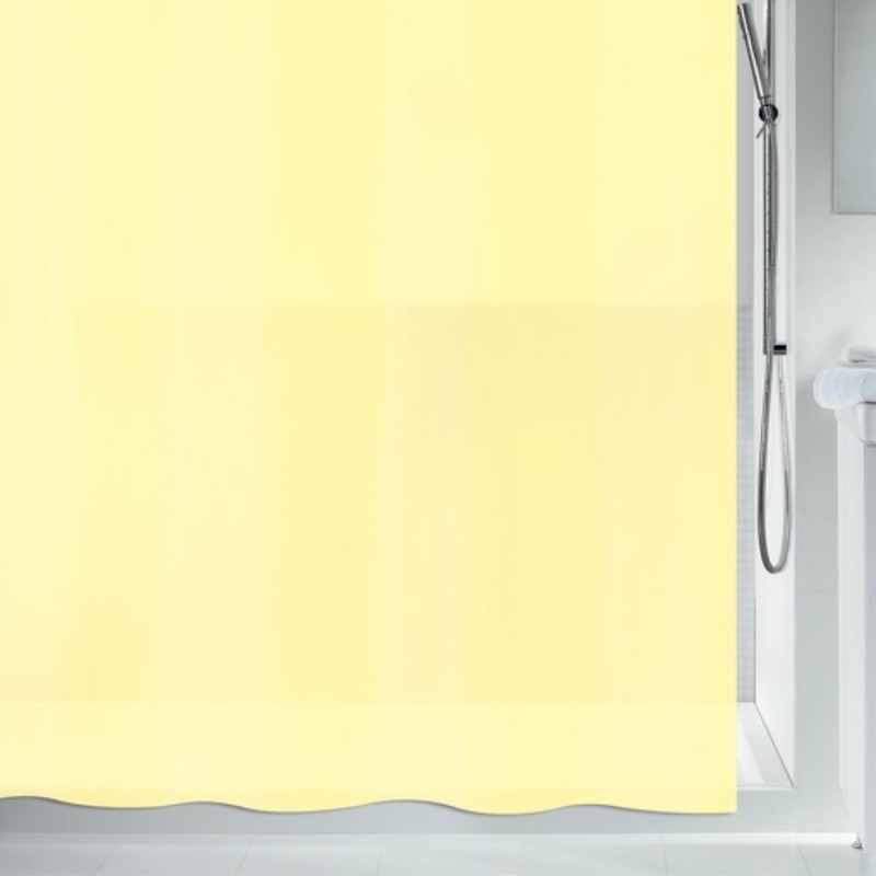 spirella Rideau de douche PEVA BIO 180x200cm Jaune Clair Spirella