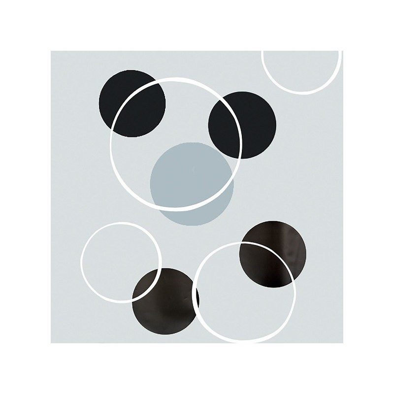 Spirella Rideau De Douche PEVA BUBBLE 180x200cm Noir & Gris Spirella