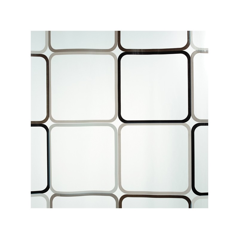 Spirella Rideau De Douche PEVA FRAME 180x200cm Noir & Blanc Spirella