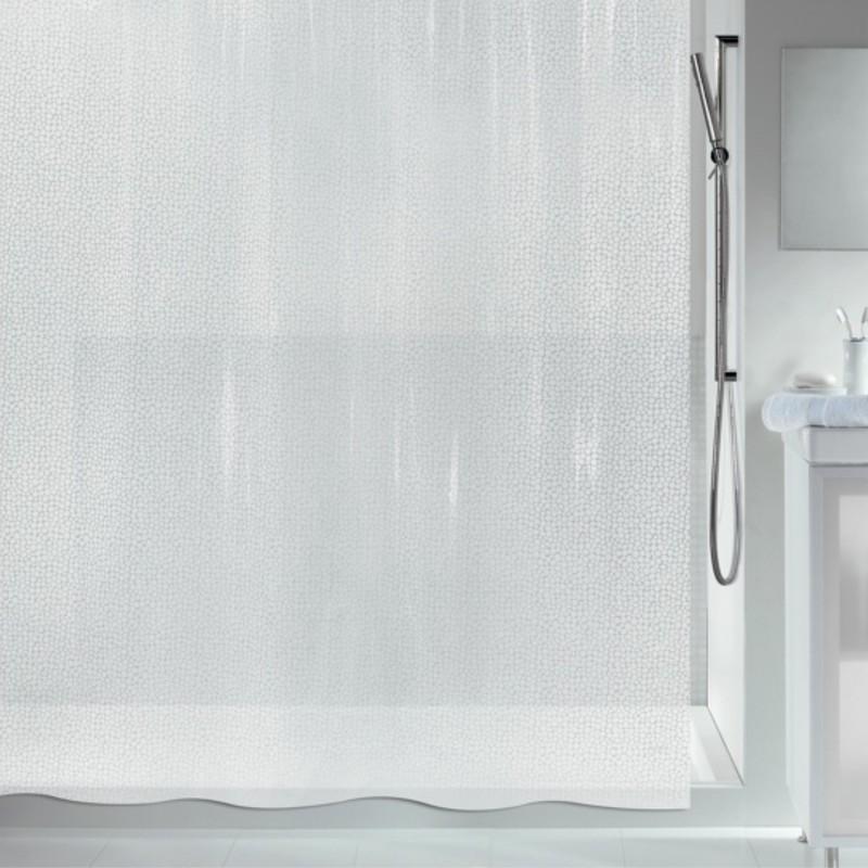 spirella Rideau de douche PEVA GALET 180x200cm Blanc Spirella