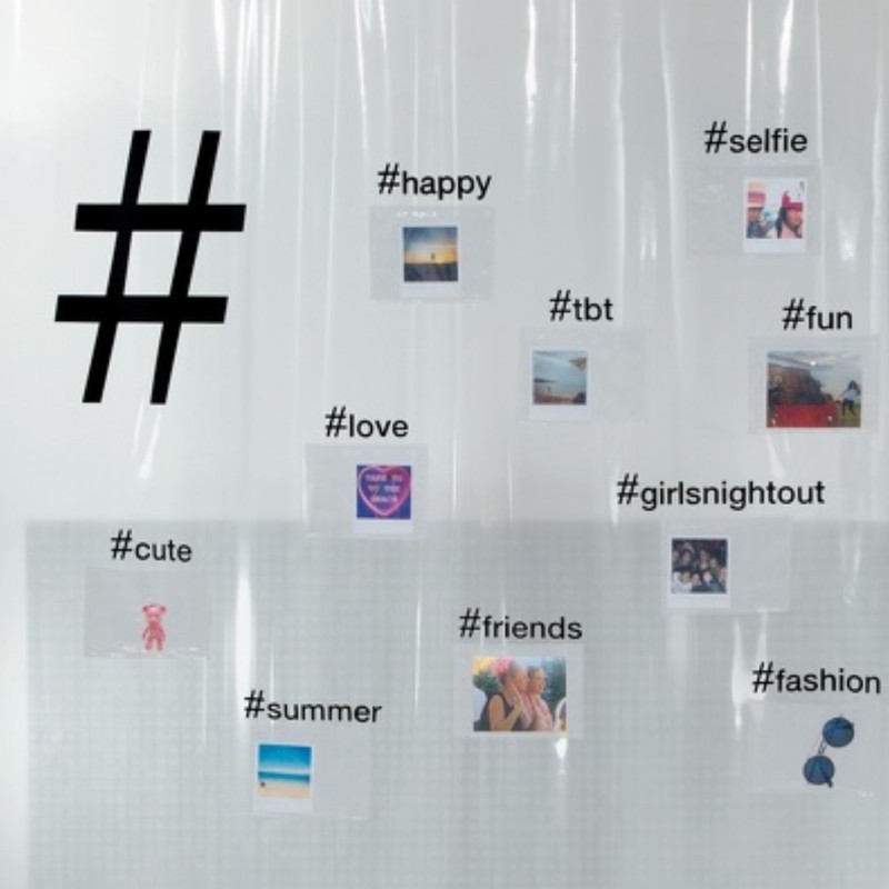 Spirella Rideau De Douche PEVA HASHTAG 180x200cm Transparent Spirella