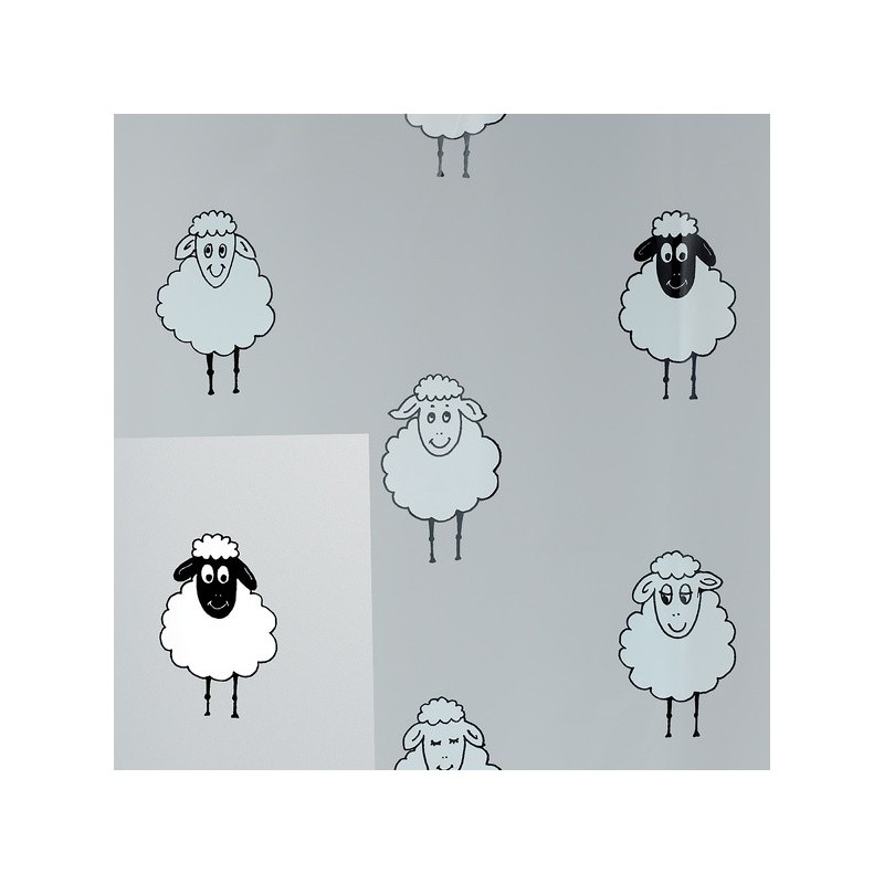 Spirella Rideau De Douche PEVA LANA 180x200cm Motif Moutons Spirella