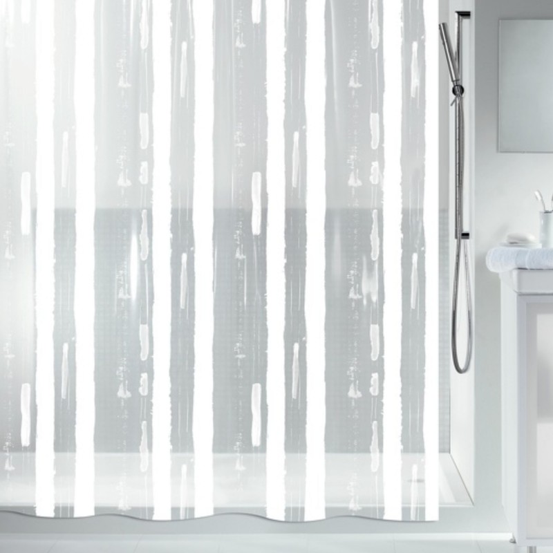 spirella Rideau de douche PEVA PAINTING 180x200cm Blanc Spirella