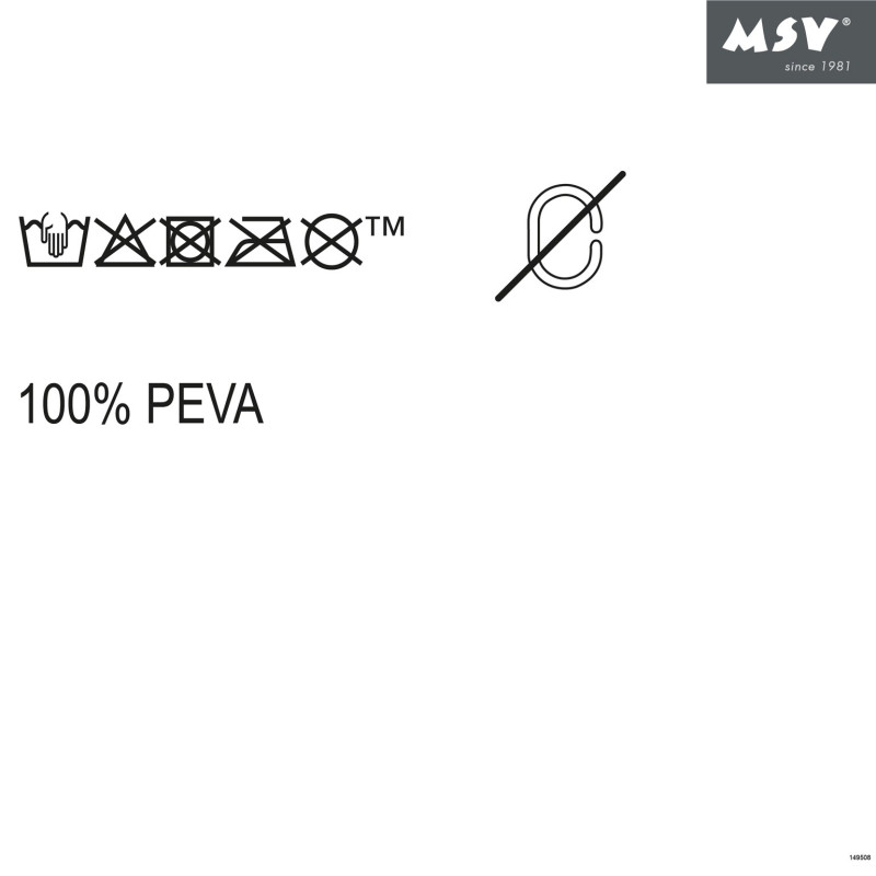Spirella Rideau De Douche PEVA ROMANA 180x180cm Lavande Transparent MSV