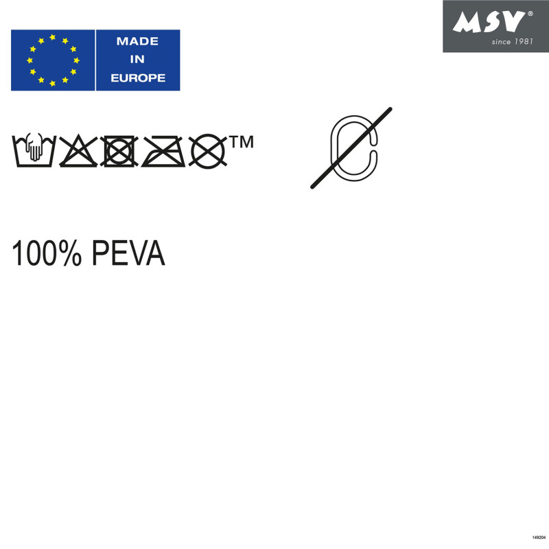 Spirella Rideau De Douche PEVA SNOW 140x180cm QUALITà PREMIUM Blanc MSV