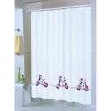 Spirella Rideau De Douche Polyester 180x200cm Jane Multicolor - Anneaux Inclus MSV