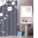 Spirella Rideau De Douche Polyester 180x200cm Motif Butterflies Multicolor - Anneaux Inclus MSV