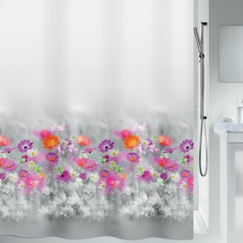 spirella Rideau de douche Polyester ABELLA 180x200cm Motif Fleuri Spirella