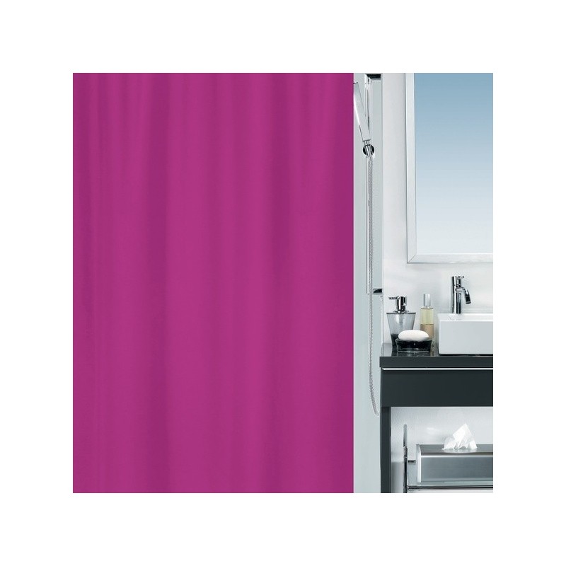 spirella Rideau de douche Polyester ALEA 180x200cm Rose Spirella