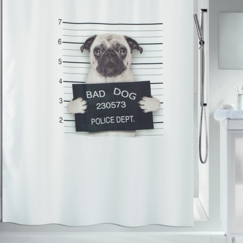 spirella Rideau de douche Polyester BAD DOG 180x200cm Spirella