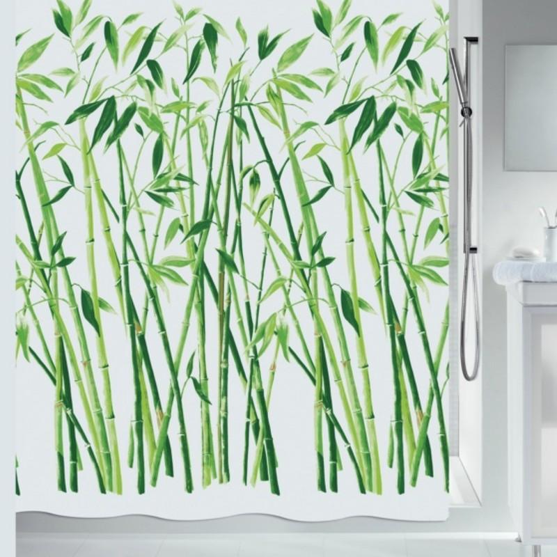 spirella Rideau de douche Polyester BAMBUS 120x200cm Vert Spirella