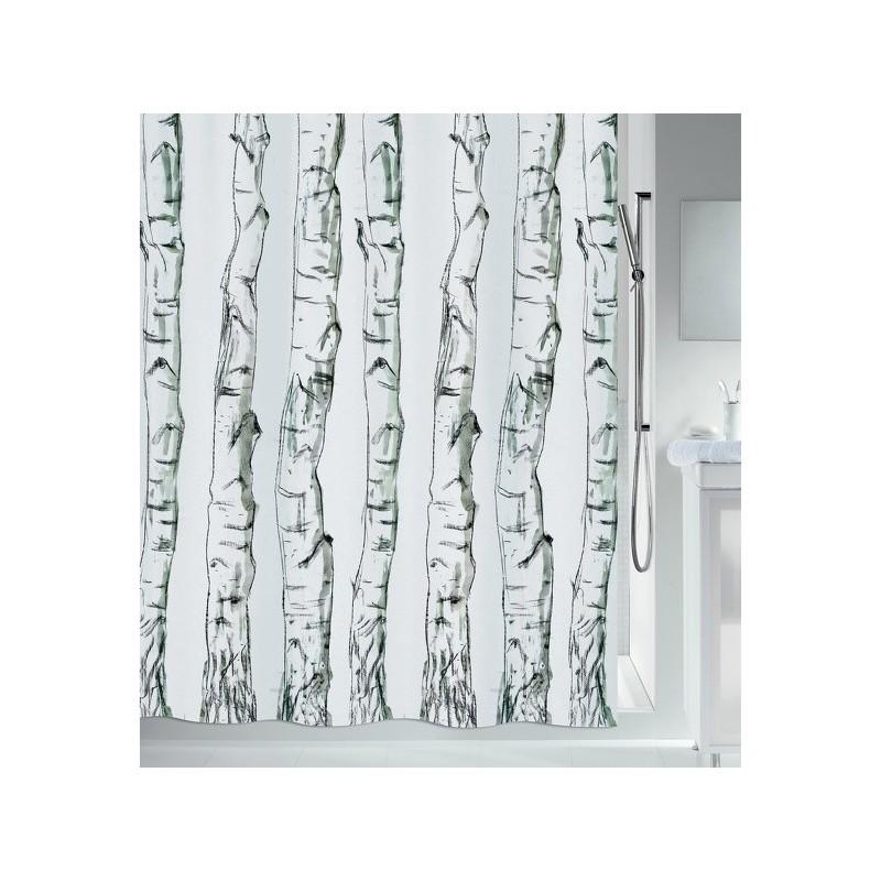 spirella Rideau de douche Polyester BOIS 180x180cm Noir Spirella