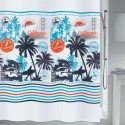 Spirella Rideau De Douche Polyester CALI SURF 180x200cm QUALITà PREMIUM Multicolor MSV