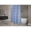 Spirella Rideau De Douche Polyester CALULA 180x200cm QUALITà PREMIUM Bleu - Anneaux Inclus MSV