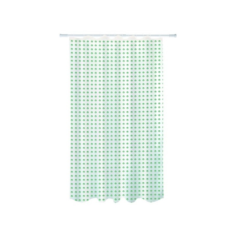 Spirella Rideau De Douche Polyester CAMBERRA 180x200cm QUALITà PREMIUM Gris & Blanc MSV