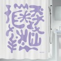 Spirella Rideau De Douche Polyester DOLLY 180x200cm Lavande Spirella