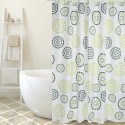 Spirella Rideau De Douche Polyester DOTS 180x200cm QUALITE PREMIUM Vert - Anneaux Inclus MSV