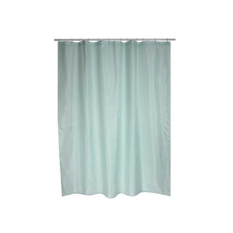 Spirella Rideau De Douche Polyester EVERGREEN 180x200cm QUALITà PREMIUM Vert - Anneaux Inclus MSV