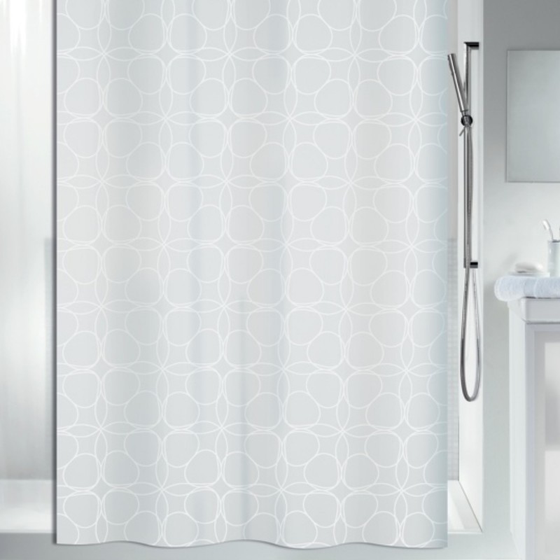 spirella Rideau de douche Polyester FILIGRAN 120x200cm Blanc Spirella