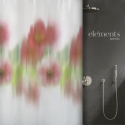 Spirella Rideau De Douche Polyester FIOR 120x200cm Motis Fleurs Elements By Spirella