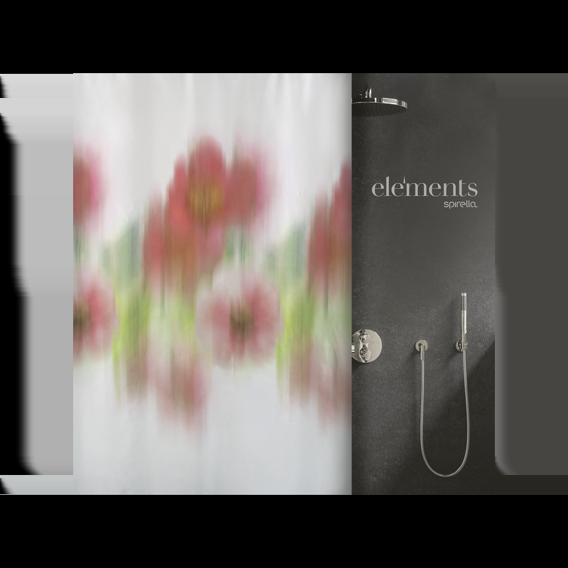 spirella rideau de douche Polyester FIOR 120x200cm Motis fleurs Elements by Spirella