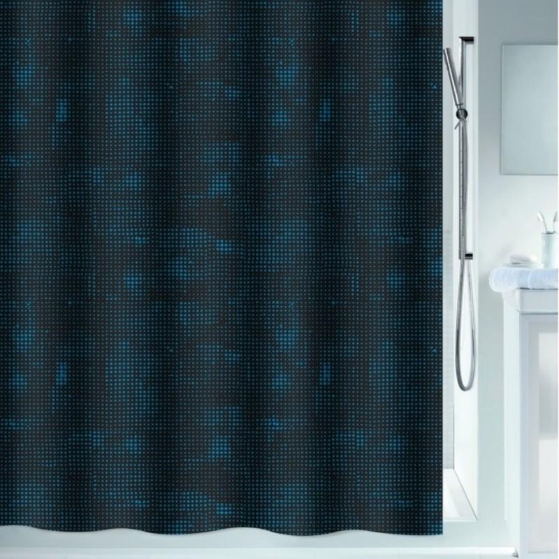 spirella Rideau de douche Polyester GEORGES 180x200cm Pétrole Spirella