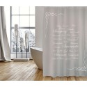 Spirella Rideau De Douche Polyester GRASSE 180x200cm QUALITà PREMIUM Taupe - Anneaux Inclus MSV