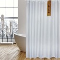 Spirella Rideau De Douche Polyester IGUACU 180x200cm QUALITà PREMIUM Blanc - Anneaux Inclus MSV