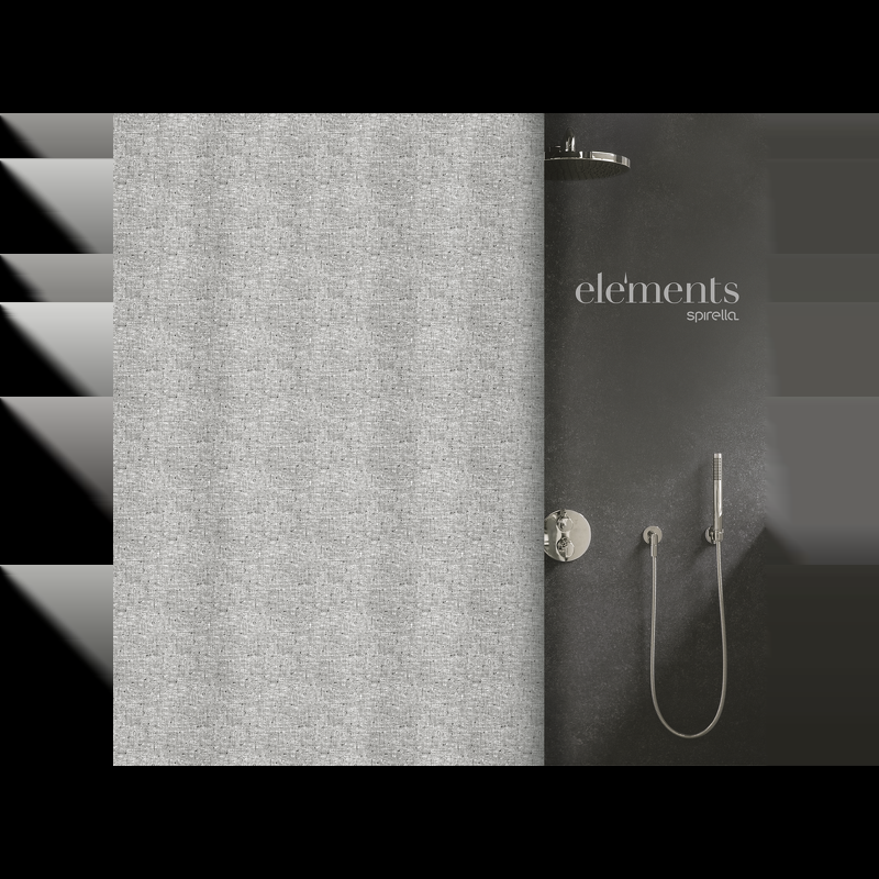 spirella rideau de douche Polyester ILO 120x200cm Gris Antharcite Elements by Spirella