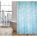 Spirella Rideau De Douche Polyester JAVA CADIX 180x200cm QUALITà PREMIUM Bleu - Anneaux Inclus MSV