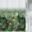 Spirella Rideau De Douche Polyester JUNGLE 180x200cm Vert Spirella