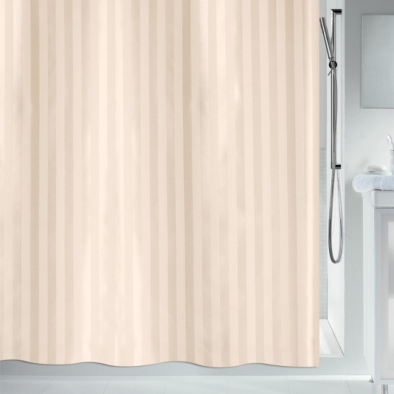 spirella Rideau de douche Polyester MAGI 240x180cm Beige effet satiné Spirella