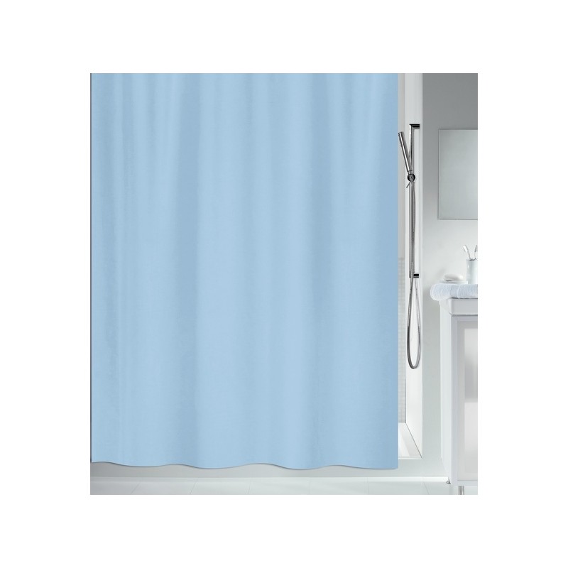 spirella Rideau de douche Polyester MAYA 240x180cm Bleu Clair Spirella