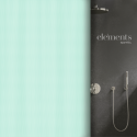 Spirella Rideau De Douche Polyester MERA 240x180cm Bleu Elements By Spirella