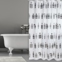 Spirella Rideau De Douche Polyester MOSHI 180x200cm QUALITà PREMIUM Chocolat MSV