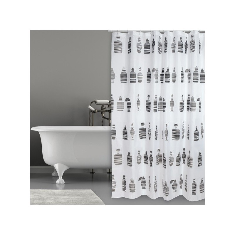spirella Rideau de douche Polyester MOSHI 180x200cm QUALITà PREMIUM Chocolat MSV