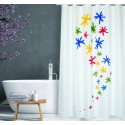 Spirella Rideau De Douche Polyester ORION 180x200cm QUALITà PREMIUM Multicolor - Anneaux Inclus MSV