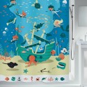 Spirella Rideau De Douche Polyester PIRATES 180x200cm Spirella