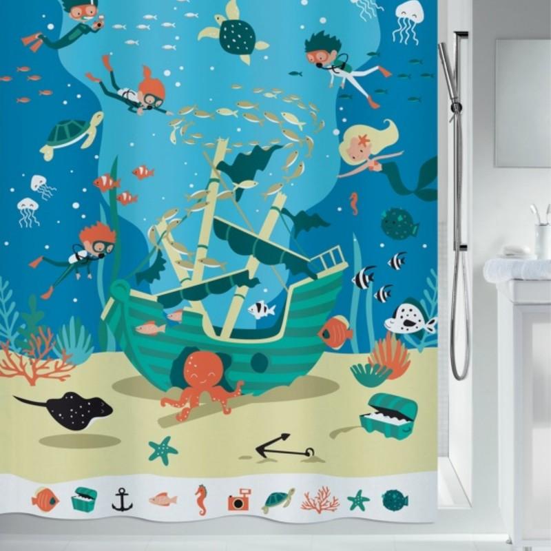 spirella Rideau de douche Polyester PIRATES 180x200cm Spirella