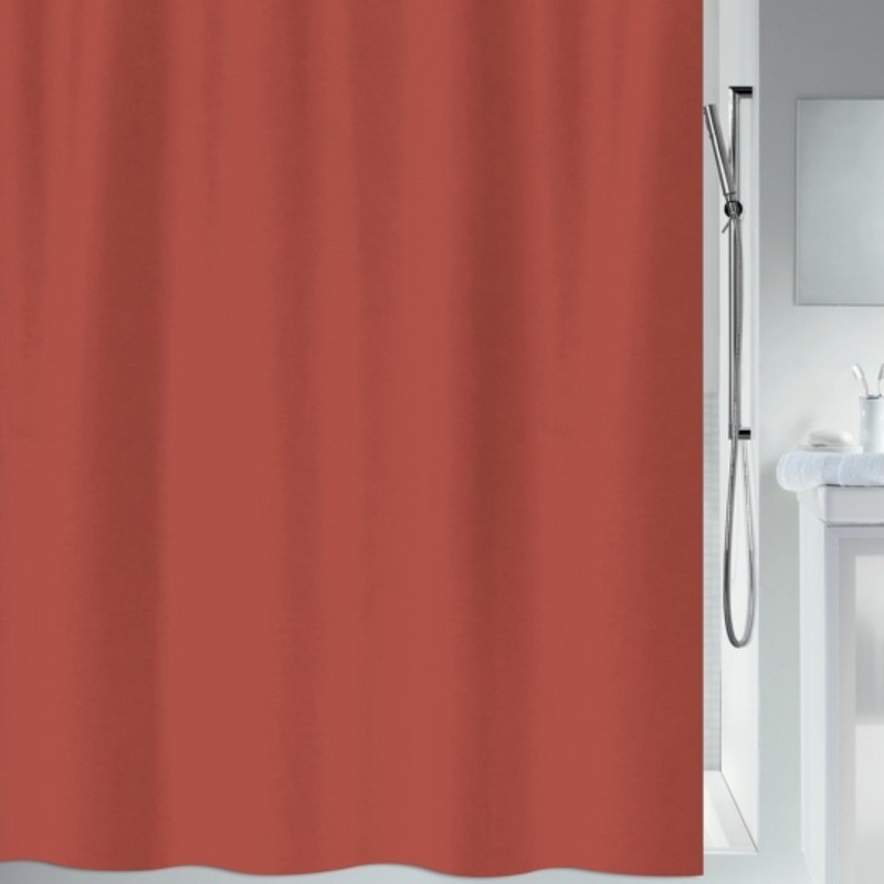 spirella Rideau de douche Polyester PRIMO 120x200cm Terracotta Spirella