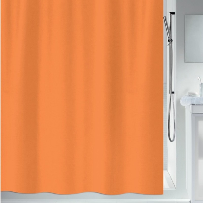 spirella Rideau de douche Polyester PRIMO 180x180cm Orange Clair Spirella