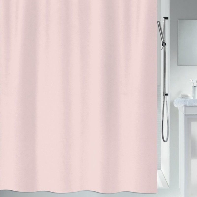 spirella Rideau de douche Polyester PRIMO 180x180cm Rose Clair Spirella