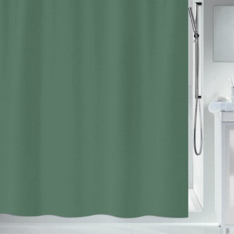 spirella Rideau de douche Polyester PRIMO 180x180cm Vert foncé Spirella