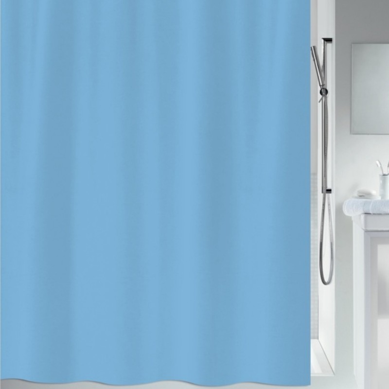 spirella Rideau de douche Polyester PRIMO 180x200cm Bleu Ciel Spirella