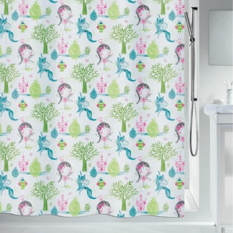 spirella Rideau de douche Polyester PRINCESS 180x200cm Multicolr Spirella