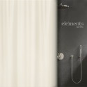 Spirella Rideau De Douche Polyester PURE 120x200cm Beige Elements By Spirella